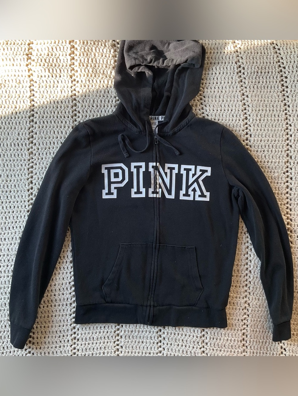 PINK Victoria Secret Zip Up Sweatshirt • Size Small